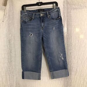 Seven 7 Cuffed Jean Capris Size 8